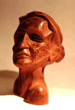 Escultura cabeza de mujer 1